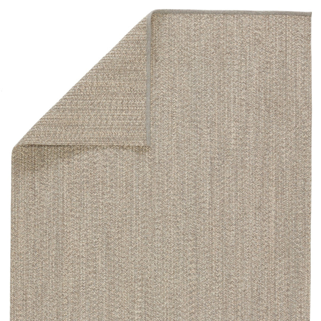 Jaipur Living Sven Indoor/ Outdoor Solid Taupe/ Cream Runner Rug (2'6"X8')