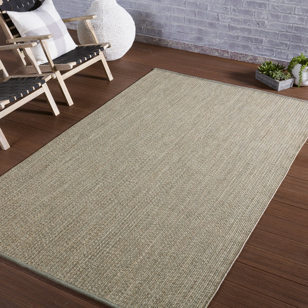 Jaipur Living Sven Indoor/ Outdoor Solid Taupe/ Cream Area Rug (4'X6')