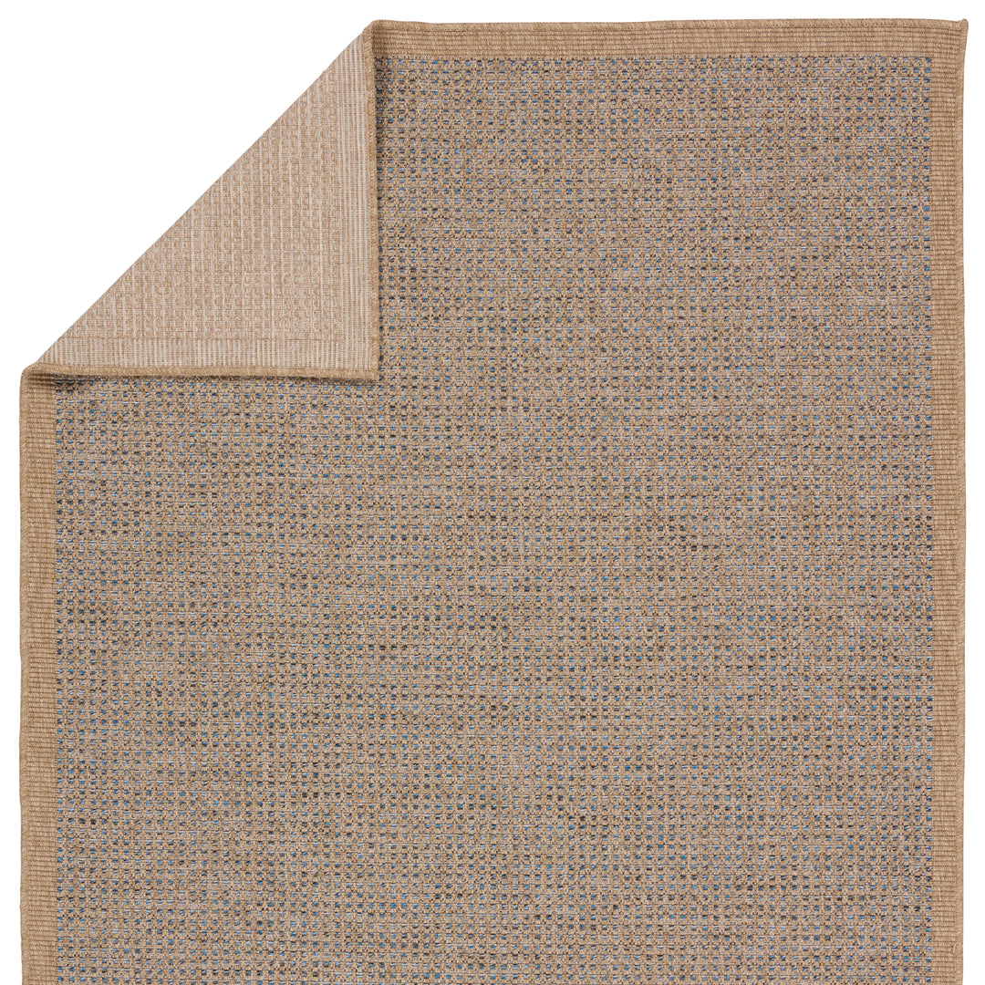 Vibe by Jaipur Living Kidal Indoor/Outdoor Solid Brown/ Blue Runner Rug (3'X8')