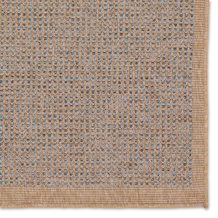 Vibe by Jaipur Living Kidal Indoor/Outdoor Solid Brown/ Blue Area Rug (4'X6')