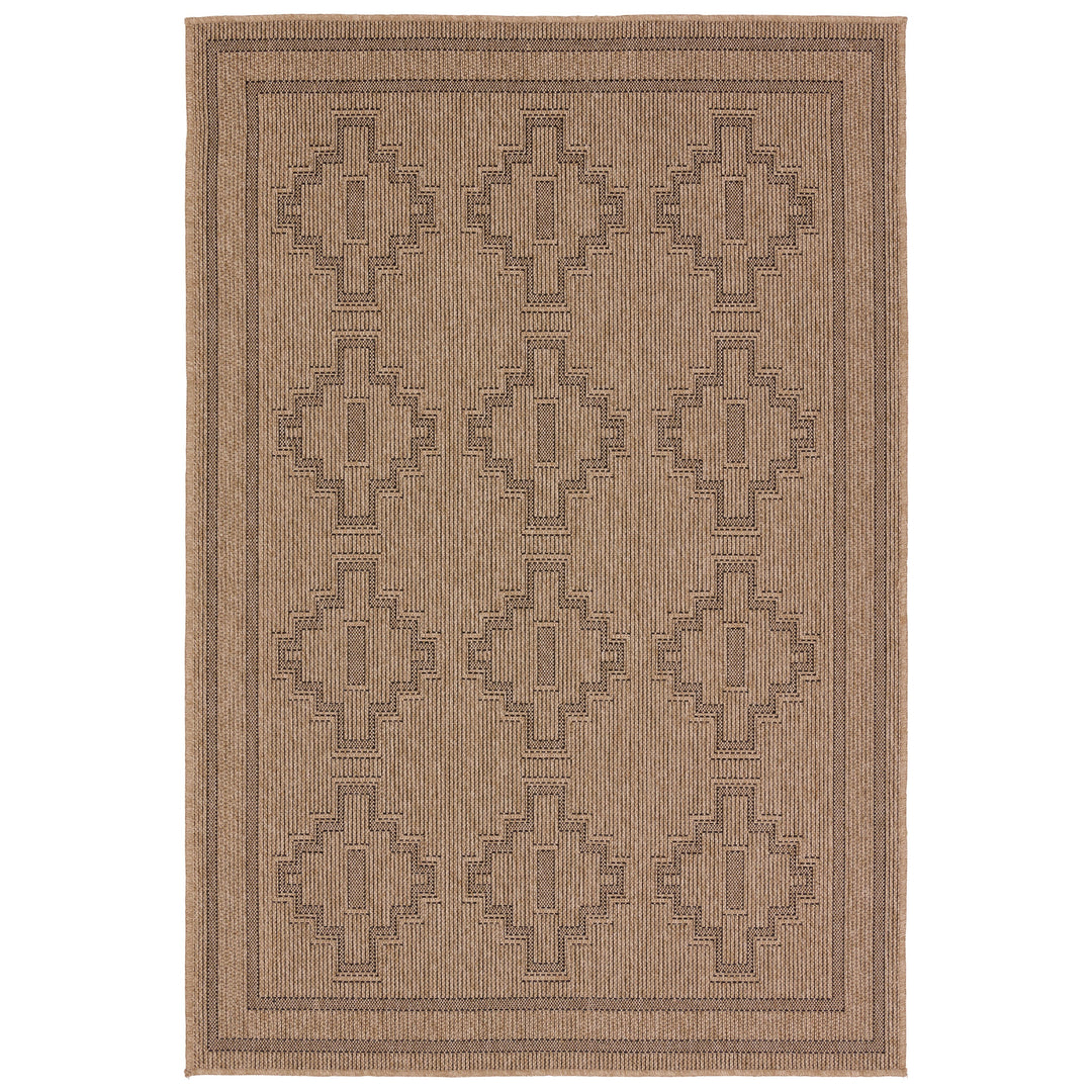 Vibe by Jaipur Living Adrar Indoor/Outdoor Tribal Brown/ Black Area Rug (2'X3')