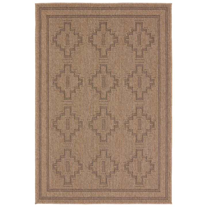 Vibe by Jaipur Living Adrar Indoor/Outdoor Tribal Brown/ Black Area Rug (8'X10')