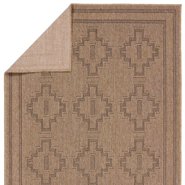 Vibe by Jaipur Living Adrar Indoor/Outdoor Tribal Brown/ Black Area Rug (2'X3')