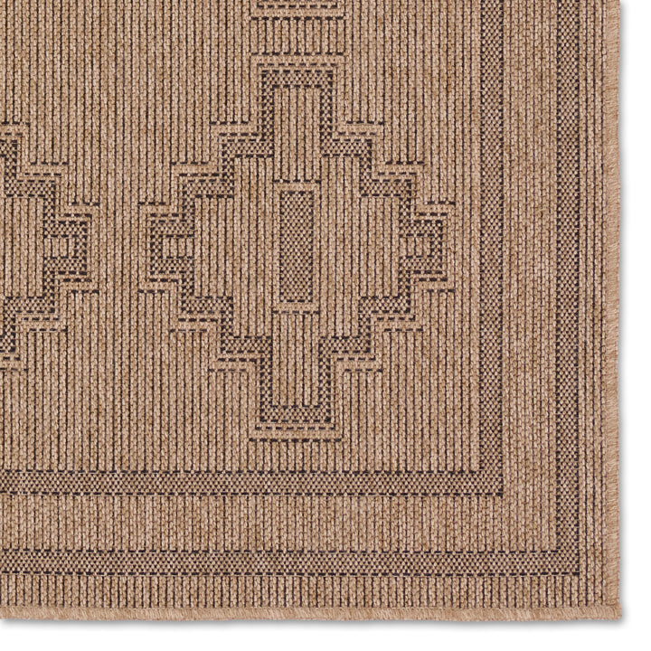 Vibe by Jaipur Living Adrar Indoor/Outdoor Tribal Brown/ Black Area Rug (2'X3')