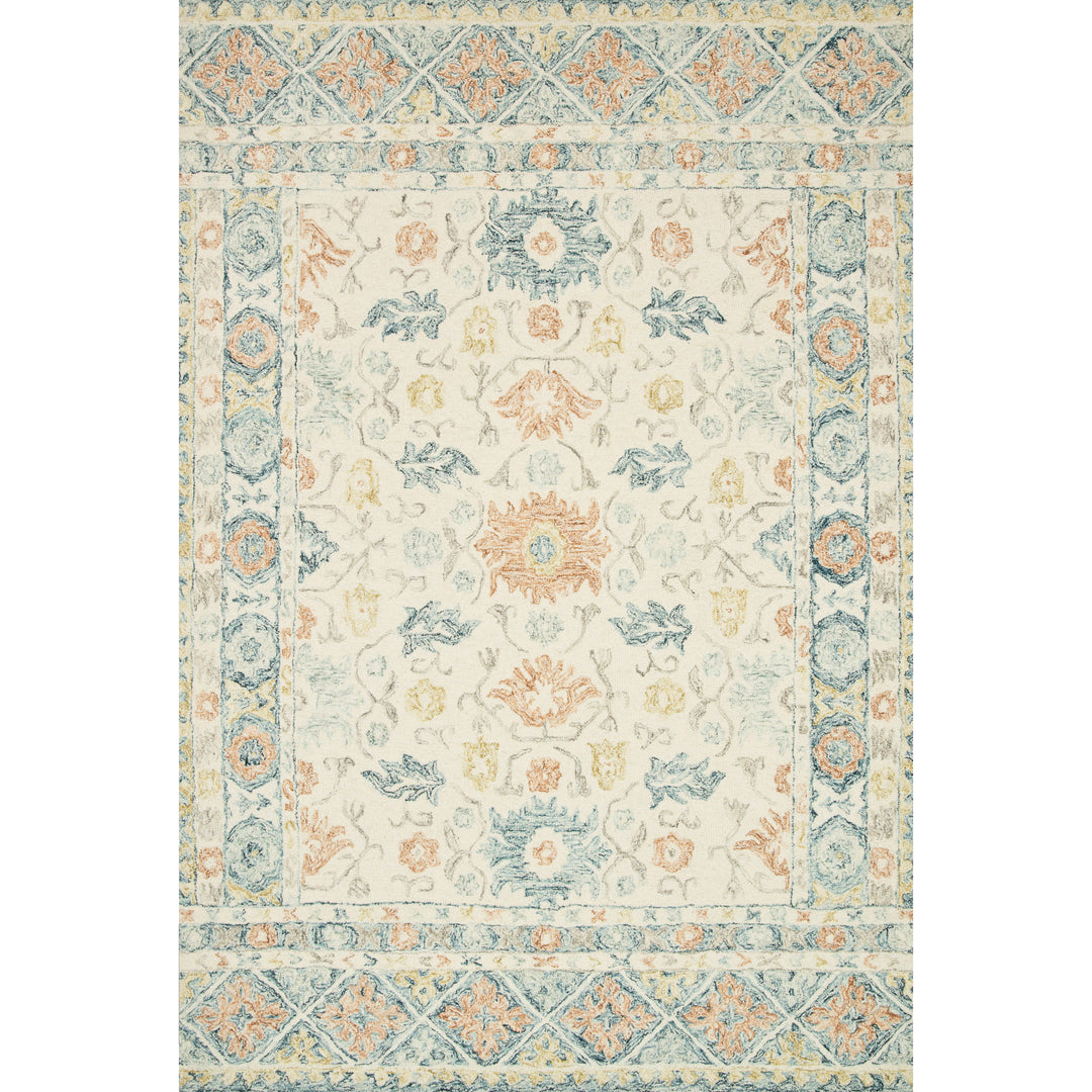 Loloi Norabel Ivory / Multi 18" x 18" Sample Rug