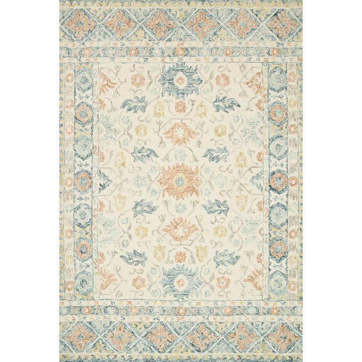 Loloi Norabel Ivory / Multi 18" x 18" Sample Rug