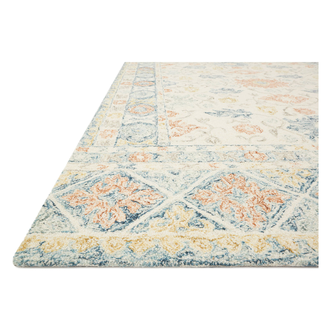 Loloi Norabel Ivory / Multi 18" x 18" Sample Rug