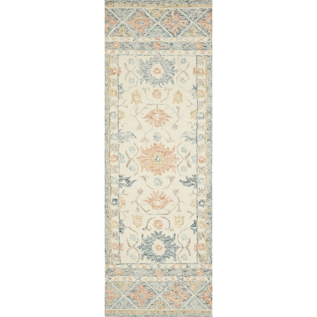 Loloi Norabel Ivory / Multi 2'-6" x 7'-6" Runner Rug