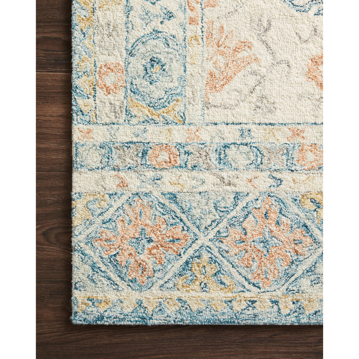 Loloi Norabel Ivory / Multi 18" x 18" Sample Rug