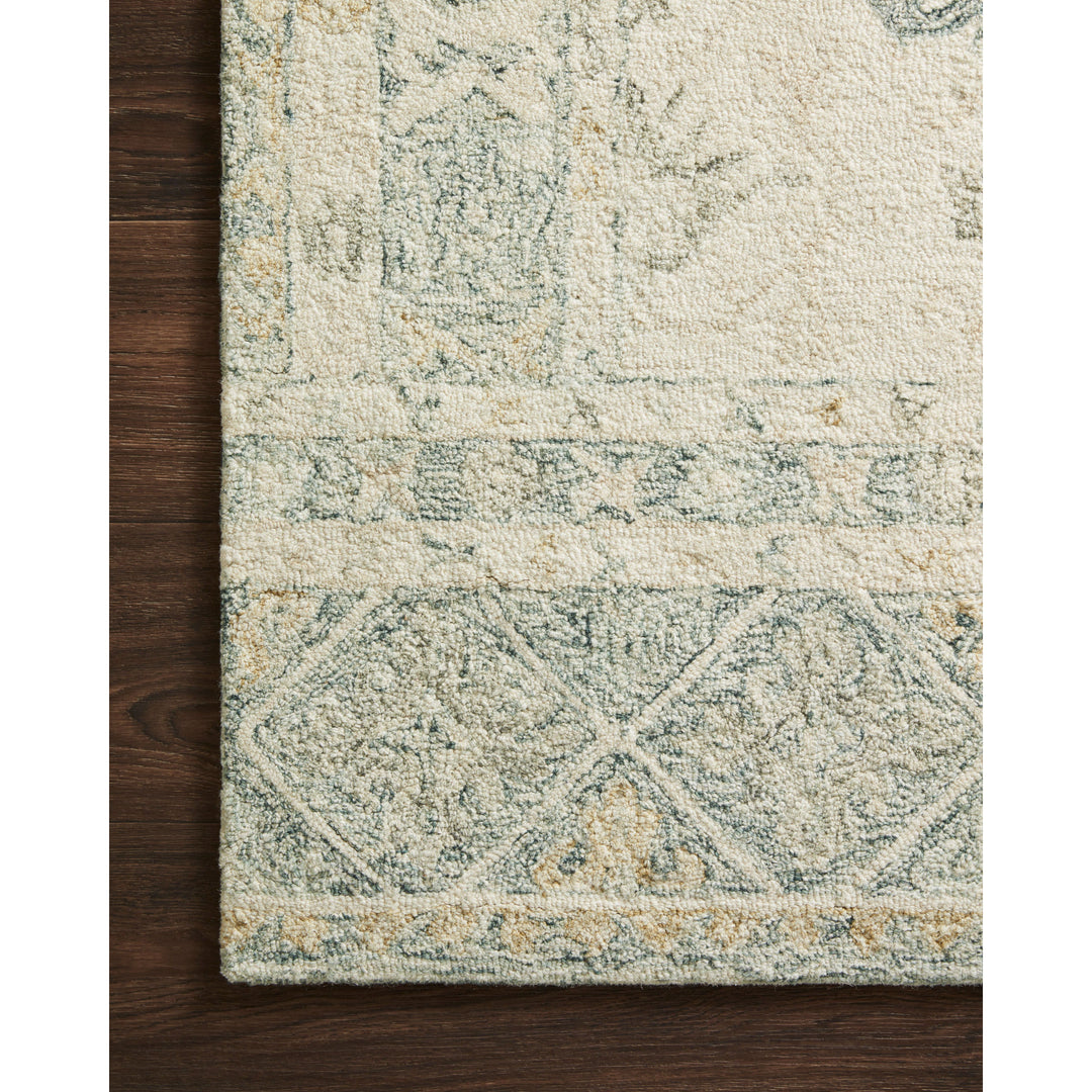 Loloi Norabel Ivory / Slate 18" x 18" Sample Rug