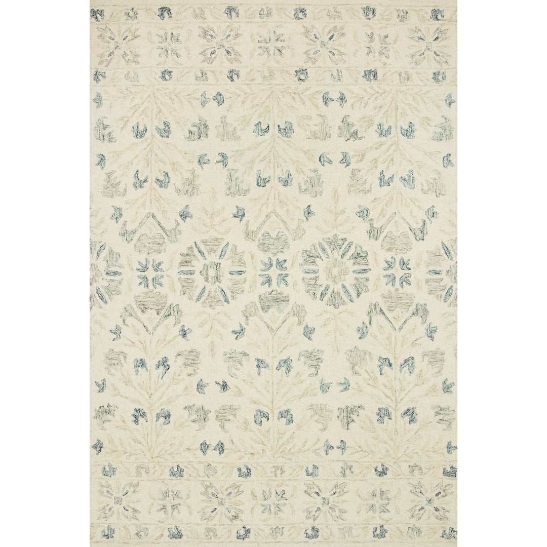 Loloi Norabel Ivory / Grey 5'-0" x 7'-6" Area Rug