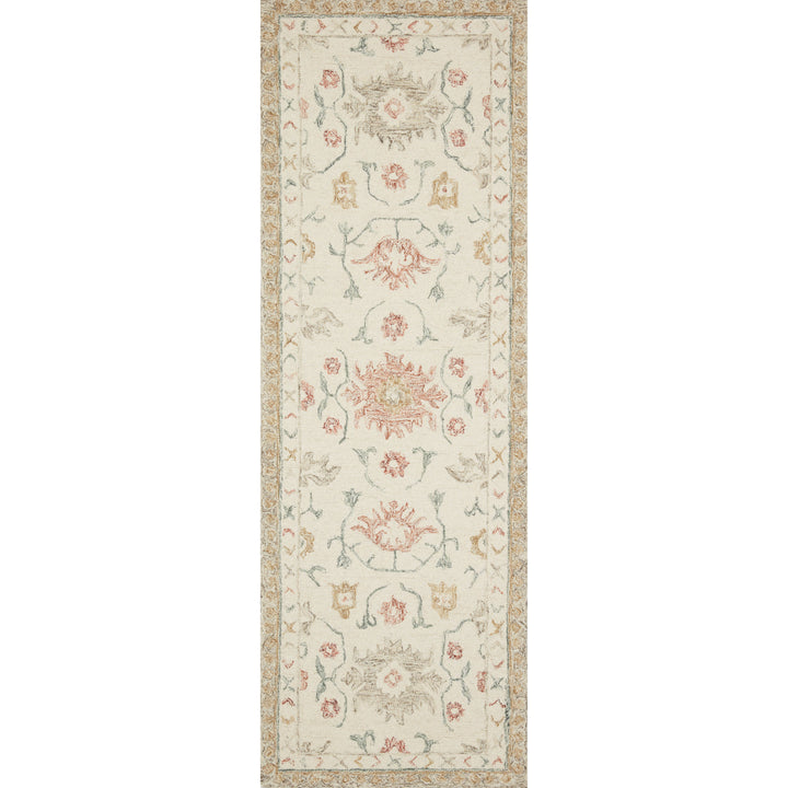 Loloi Norabel Ivory / Rust 8'-6" x 12' Area Rug