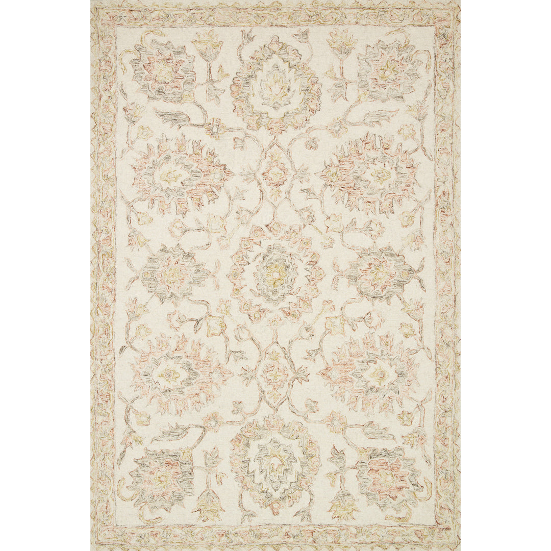 Loloi Norabel Ivory / Blush 2'-3" x 3'-9" Accent Rug