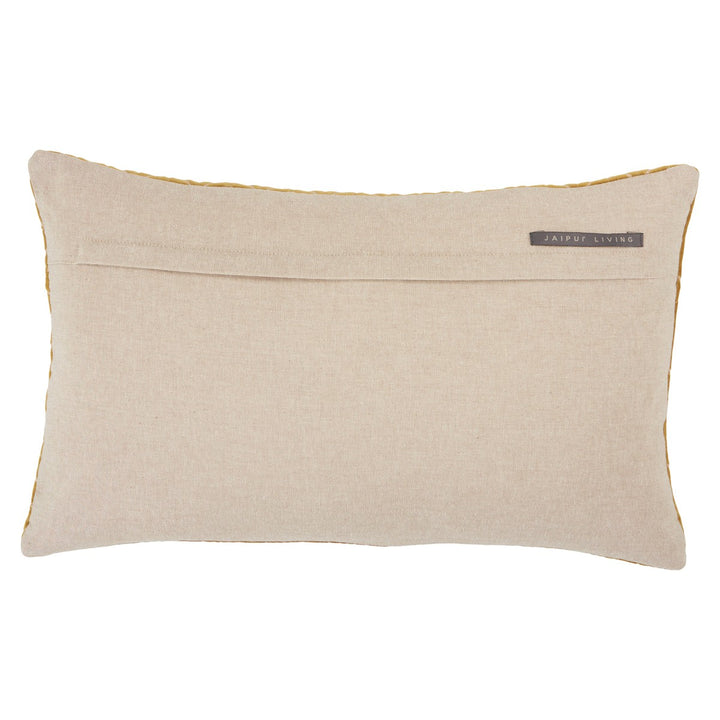 Jaipur Living Colinet Trellis Gold/ Silver Poly Fill Pillow (13"X21" Lumbar)