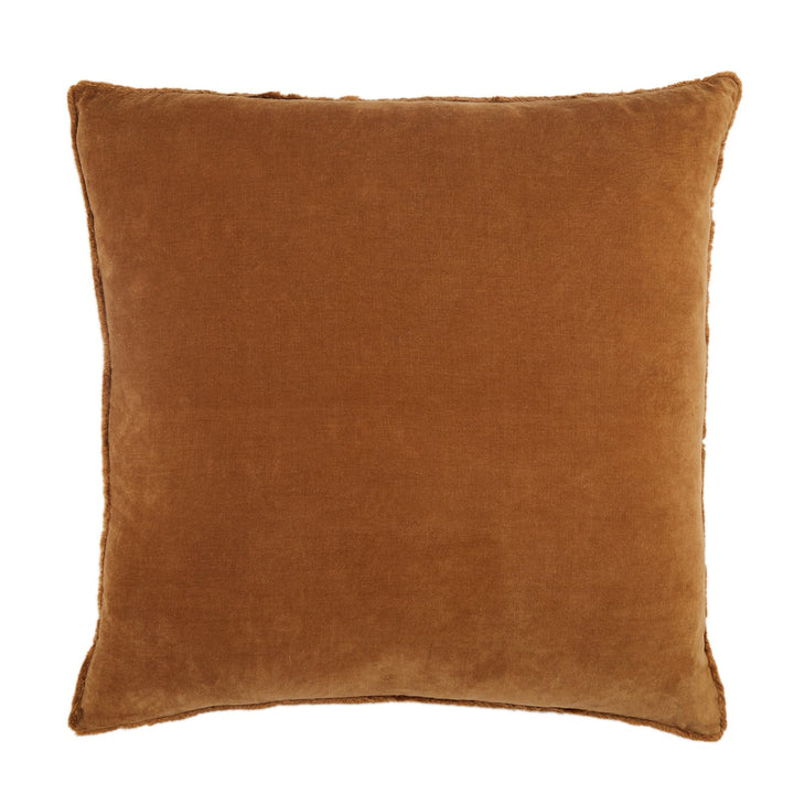 Jaipur Living Sunbury Solid Brown Pillow Cover (26" Square)