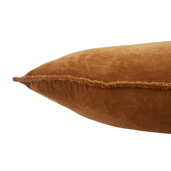 Jaipur Living Sunbury Solid Brown Pillow Cover (26" Square)