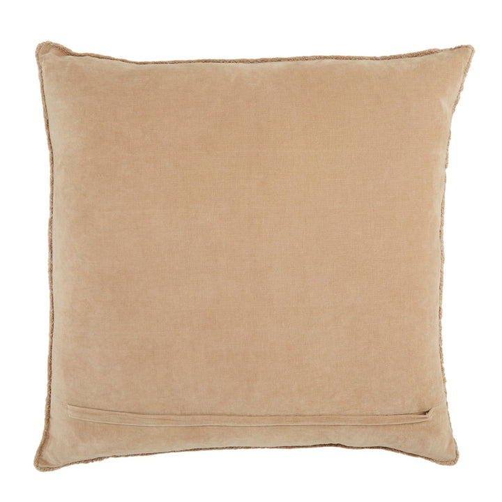 Jaipur Living Sunbury Solid Beige Down Pillow (26" Square)