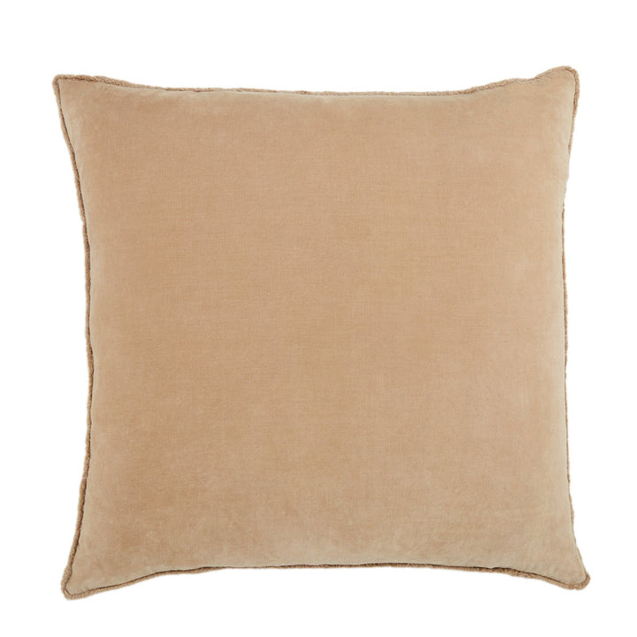 Jaipur Living Sunbury Solid Beige Down Pillow (26" Square)