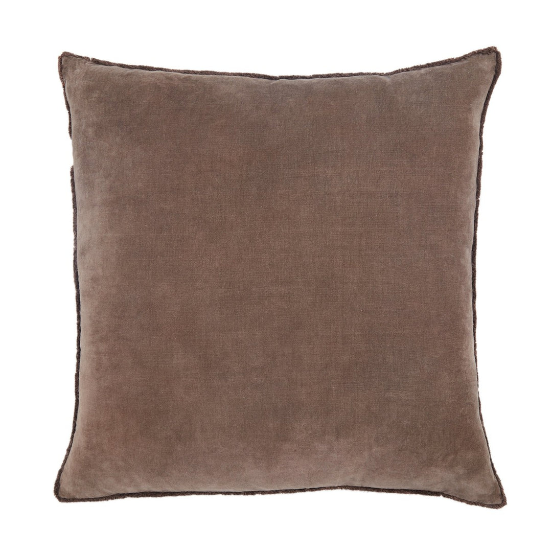 Jaipur Living Sunbury Solid Dark Taupe Poly Fill Pillow (26" Square)