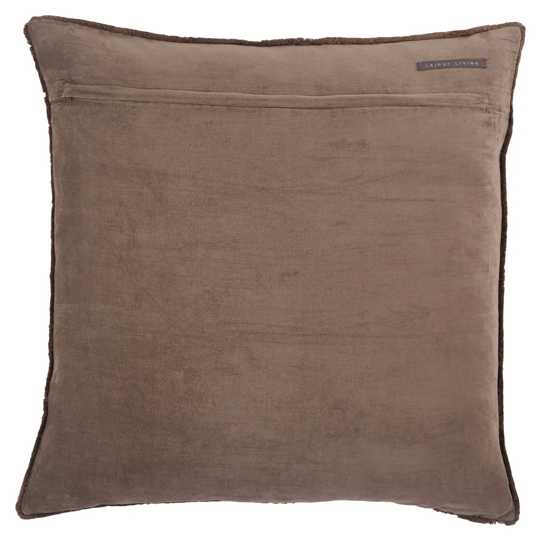 Jaipur Living Sunbury Solid Dark Taupe Poly Fill Pillow (26" Square)