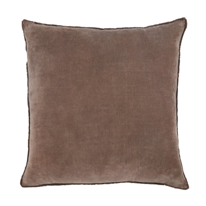 Jaipur Living Sunbury Solid Dark Taupe Pillow Cover (26" Square)