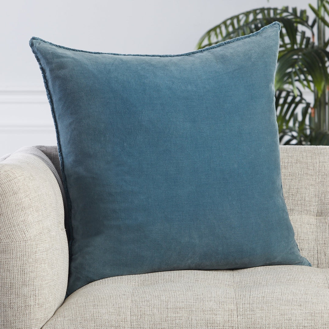 Jaipur Living Sunbury Solid Blue Down Pillow (26" Square)