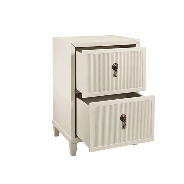 Novalie Two Drawer Side Table