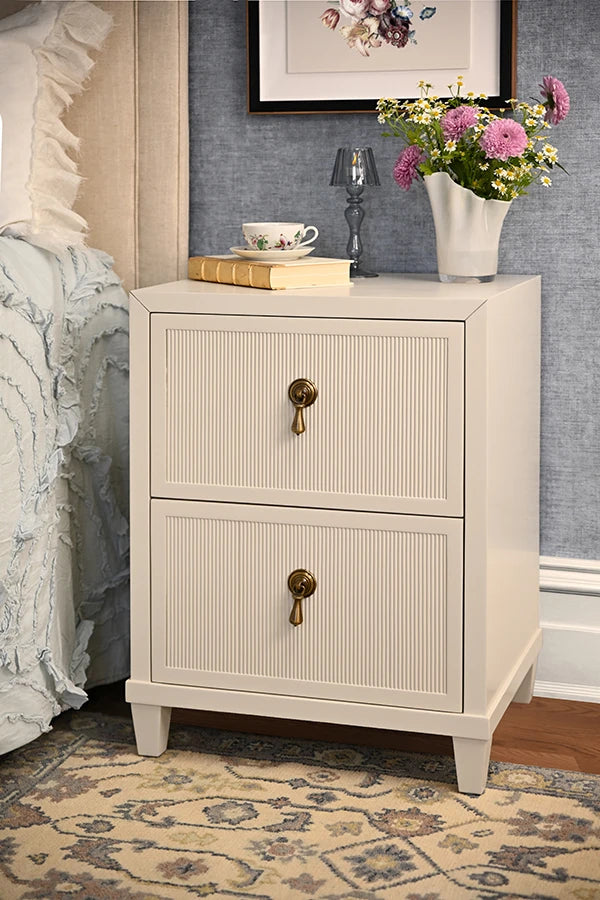 Novalie Two Drawer Side Table
