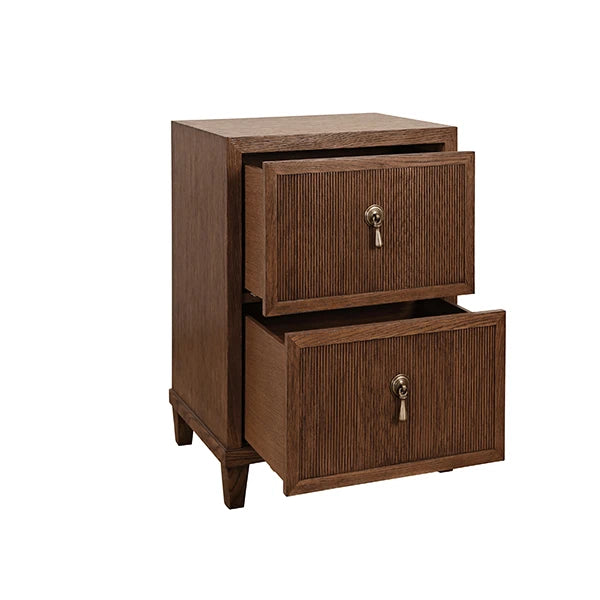 Novalie Two Drawer Side Table