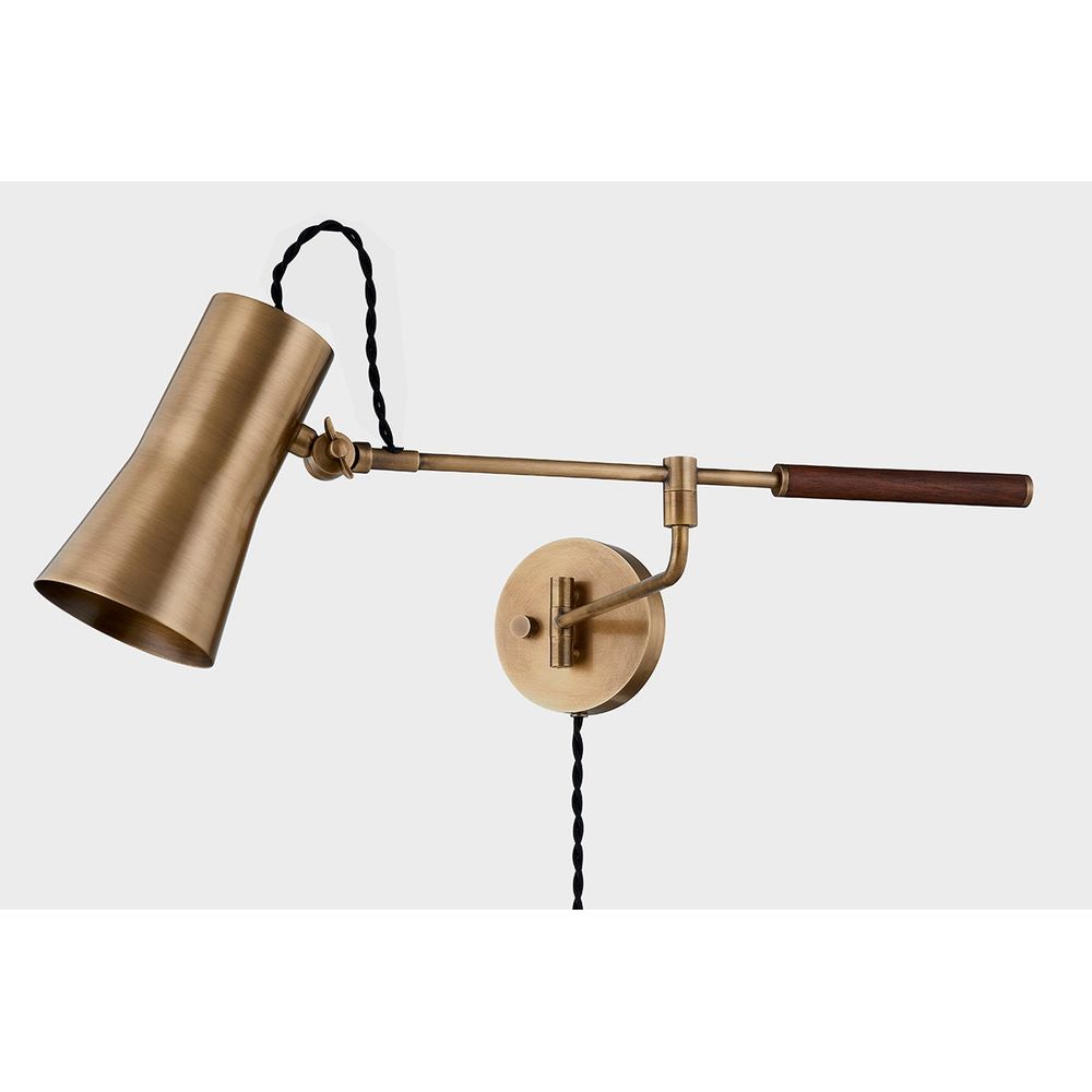 Wall Lighting Novel Plug-In Sconce - Patina Brass