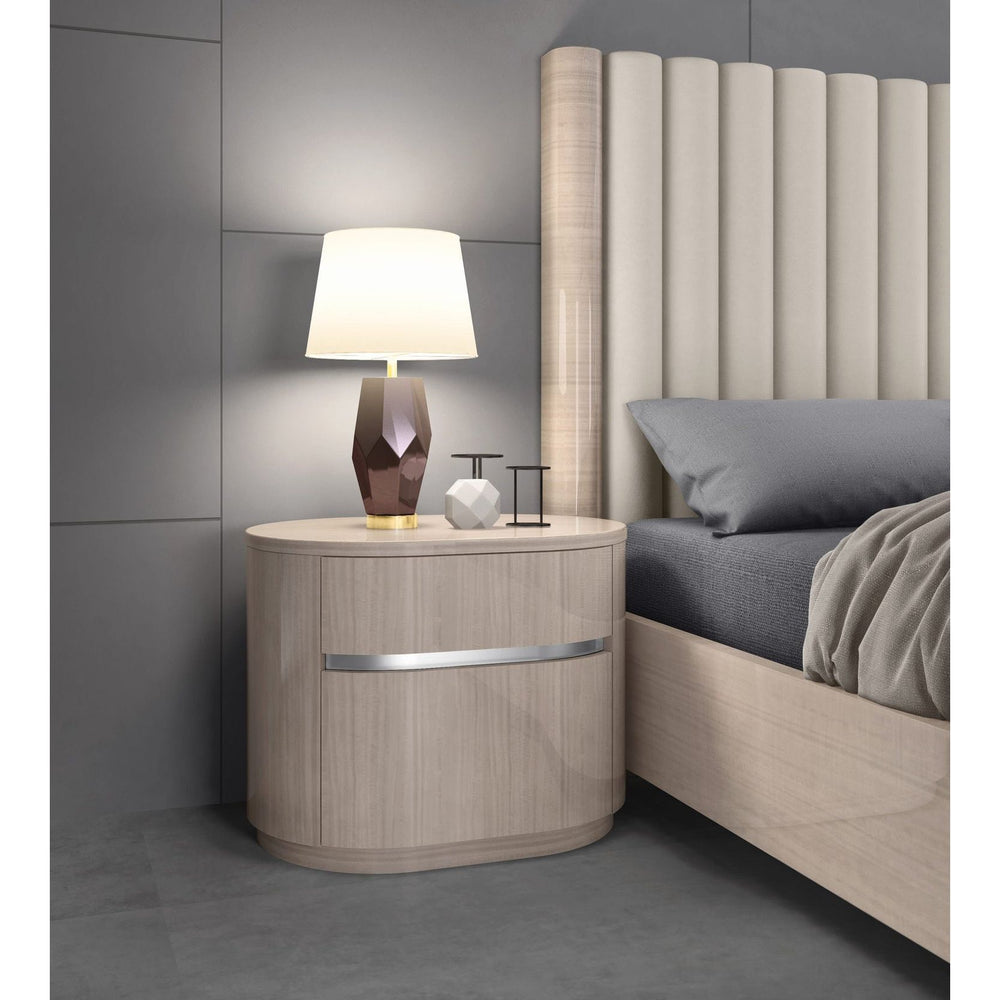 Waves Nightstand-Whiteline Modern Living-WHITELINE-NS1753-BEI-Nightstands-2-France and Son