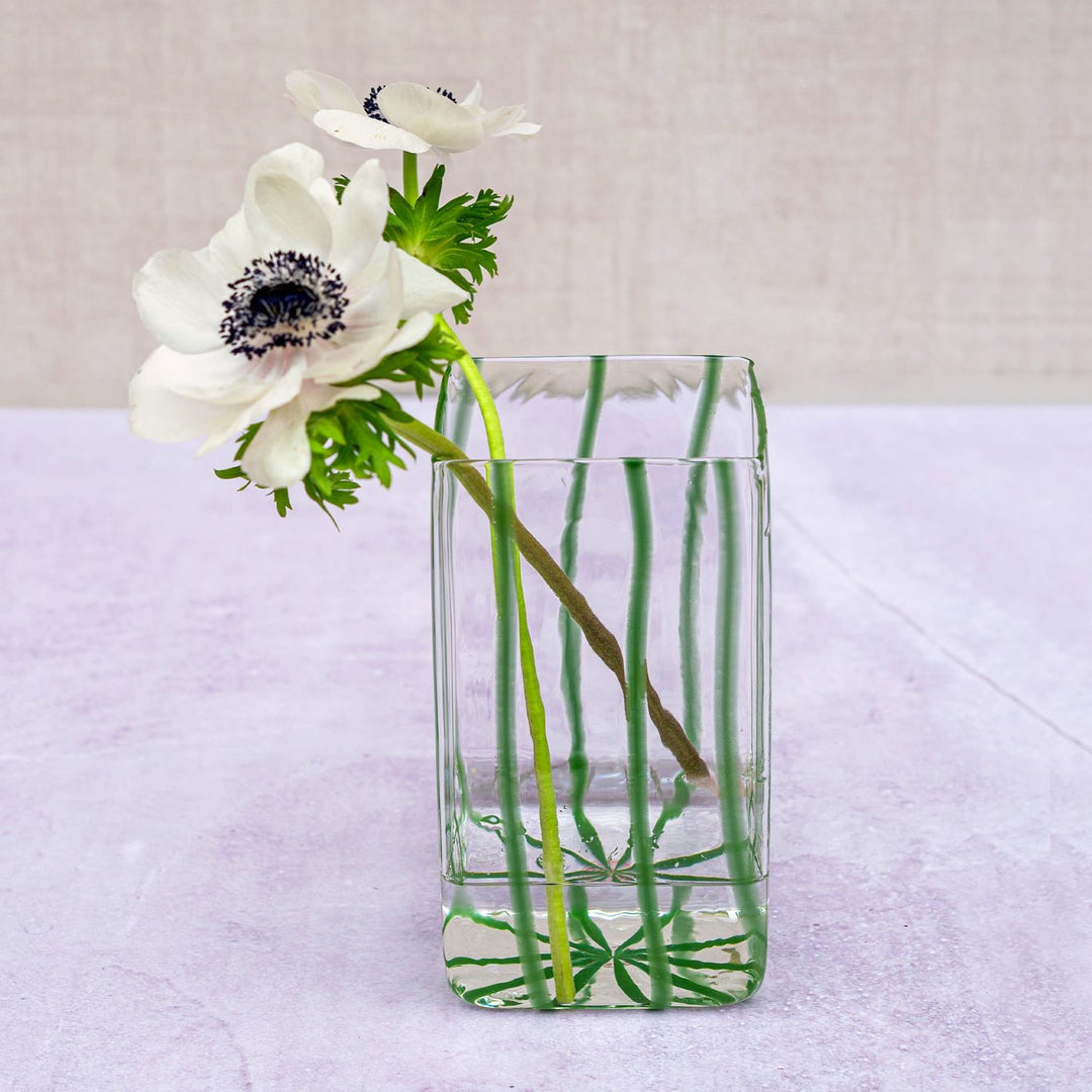 Nuovo Stripe Square Vase