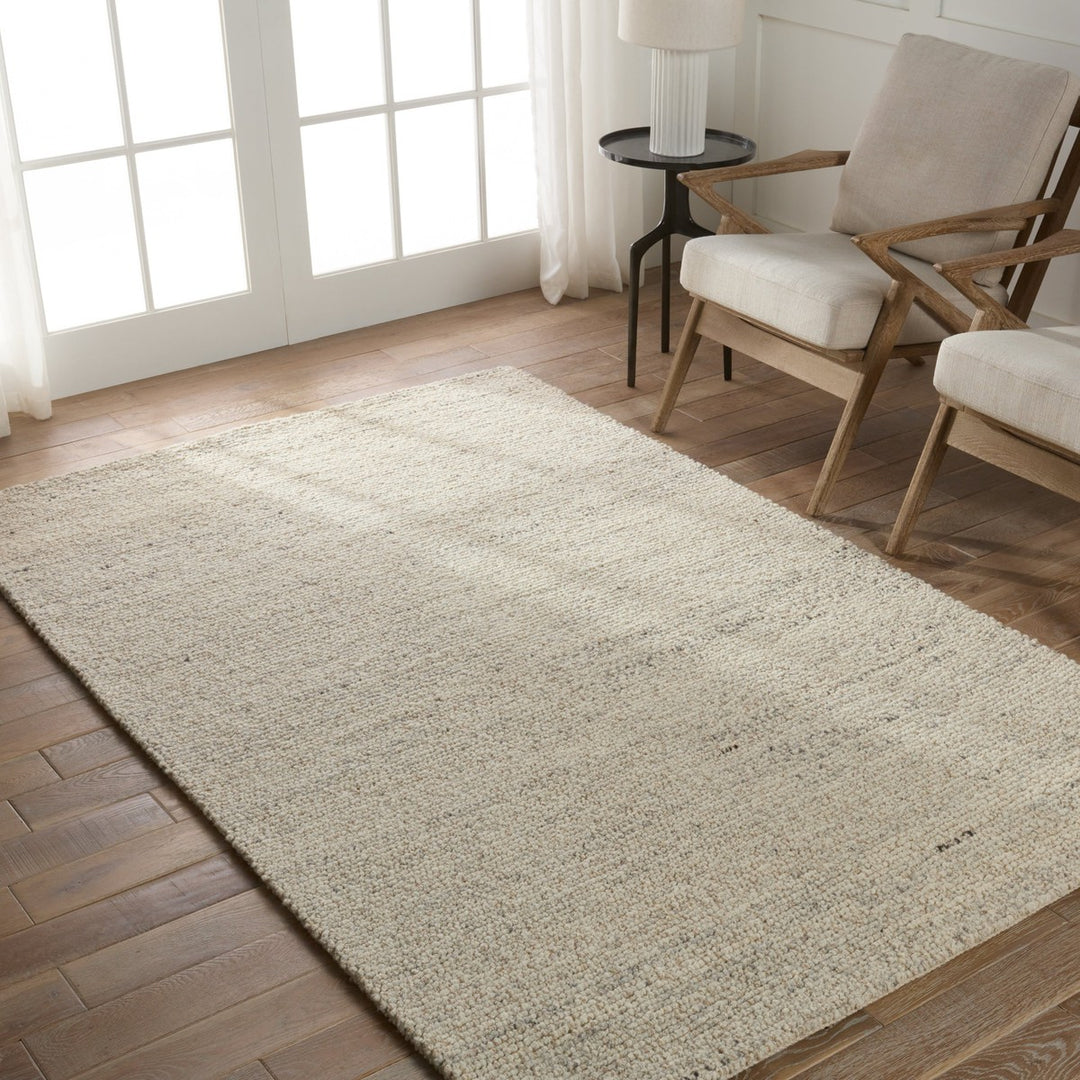 Jaipur Living Burch Handmade Solid Cream/ Gray Area Rug (6'X9')