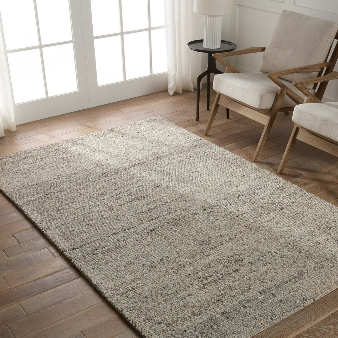 Jaipur Living Burch Handmade Solid Gray/ Brown Area Rug (6'X9')