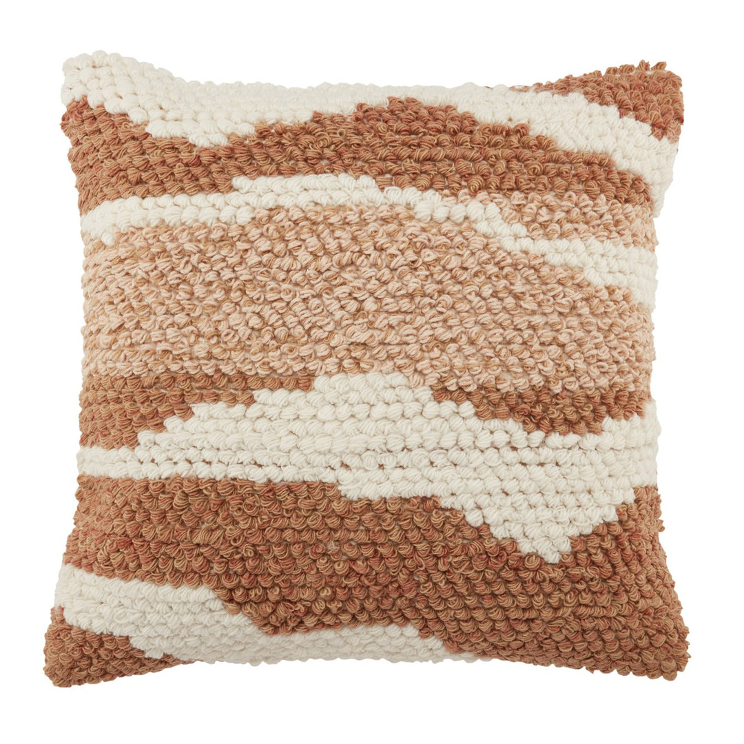 Jaipur Living Hasani Indoor/ Outdoor Abstract Tan/ White Poly Fill Pillow (22" Square)