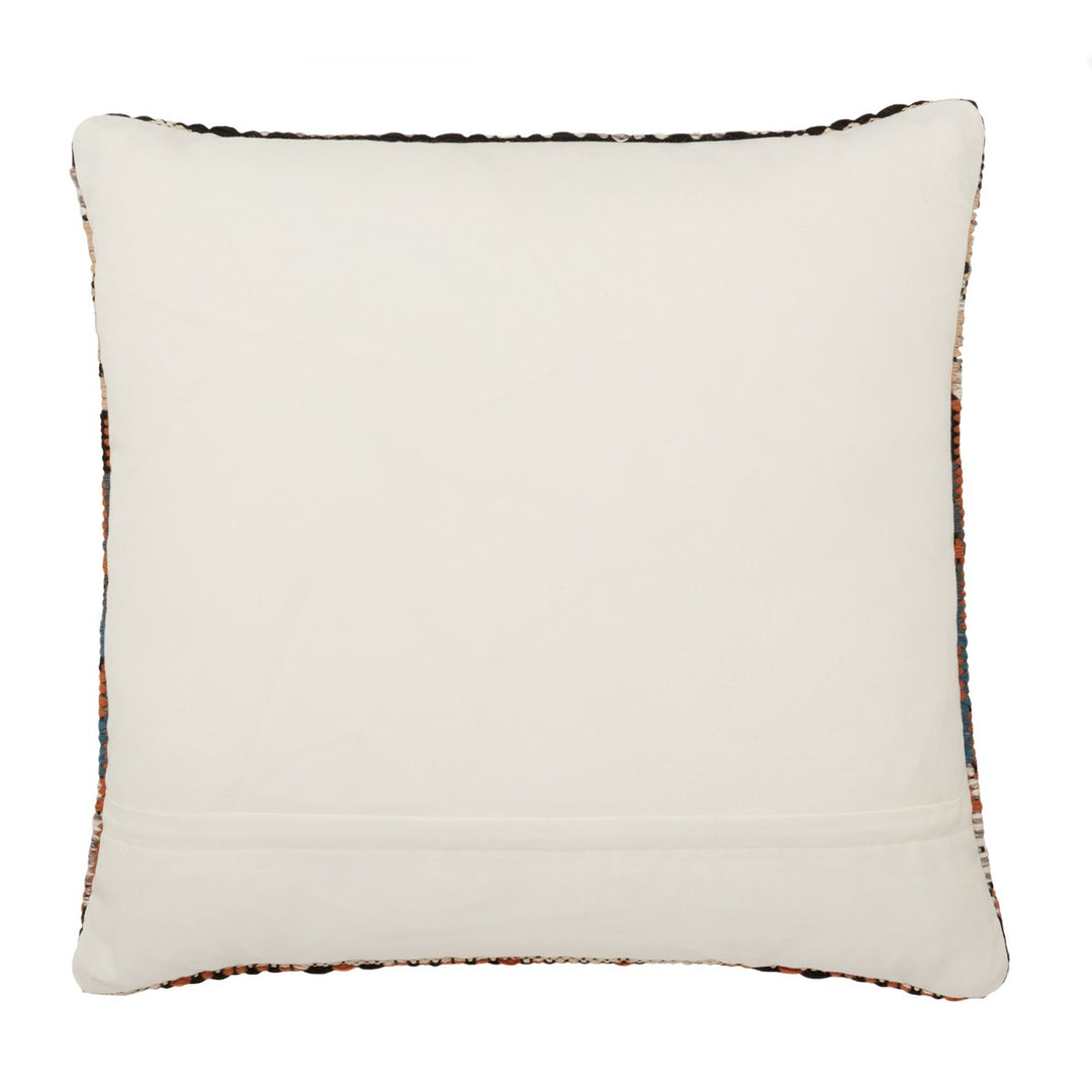 Jaipur Living Zyan Indoor/ Outdoor Trellis Orange/ Blue Poly Fill Pillow (22" Square)