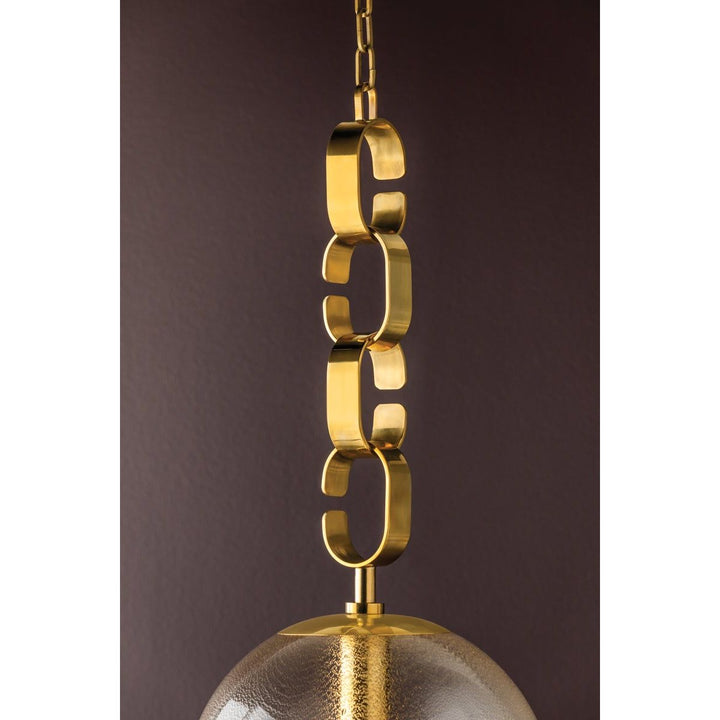 Nessa Pendant - Vintage Brass 13in