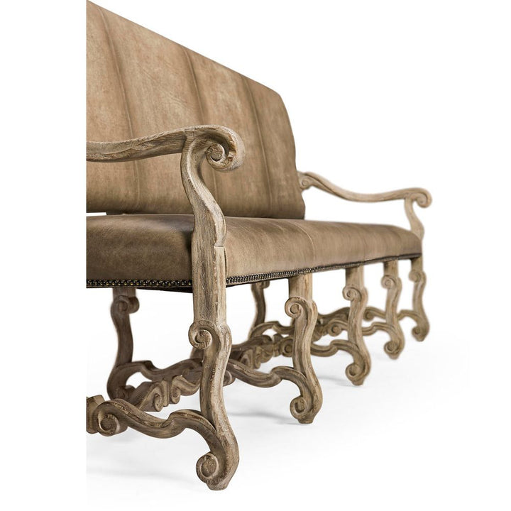 Sagehill Leather Banquette Bench