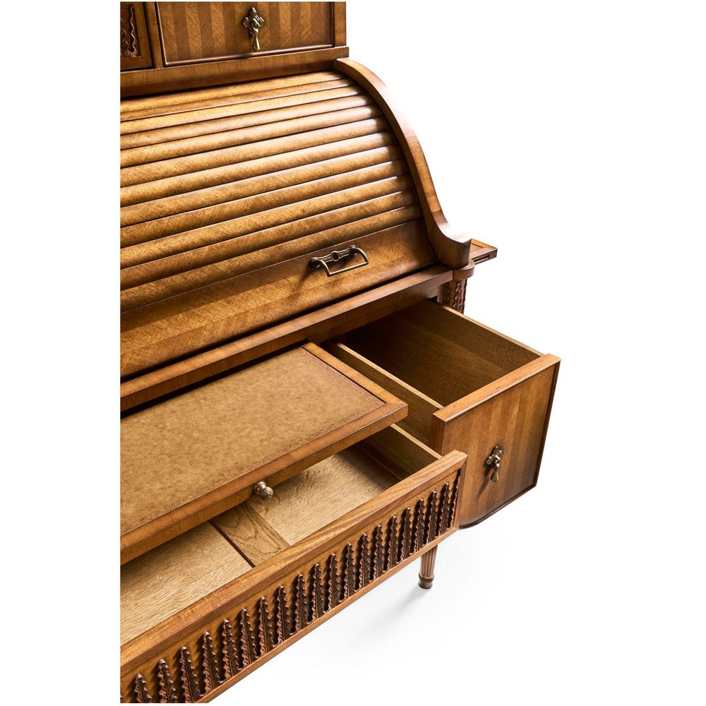 Satinwood Roll Top Desk