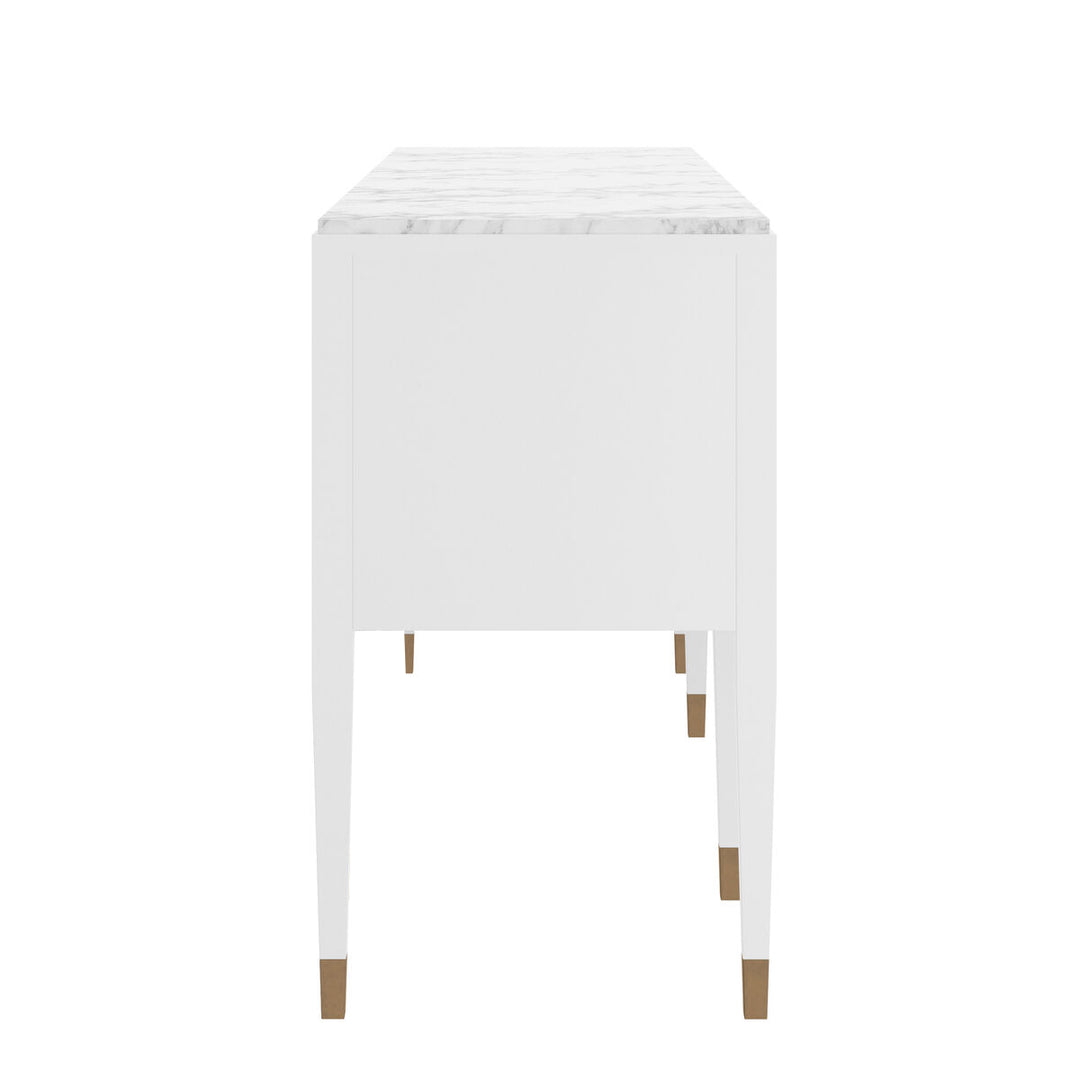 Eave II Sideboard with Stone Top-Uplifting White