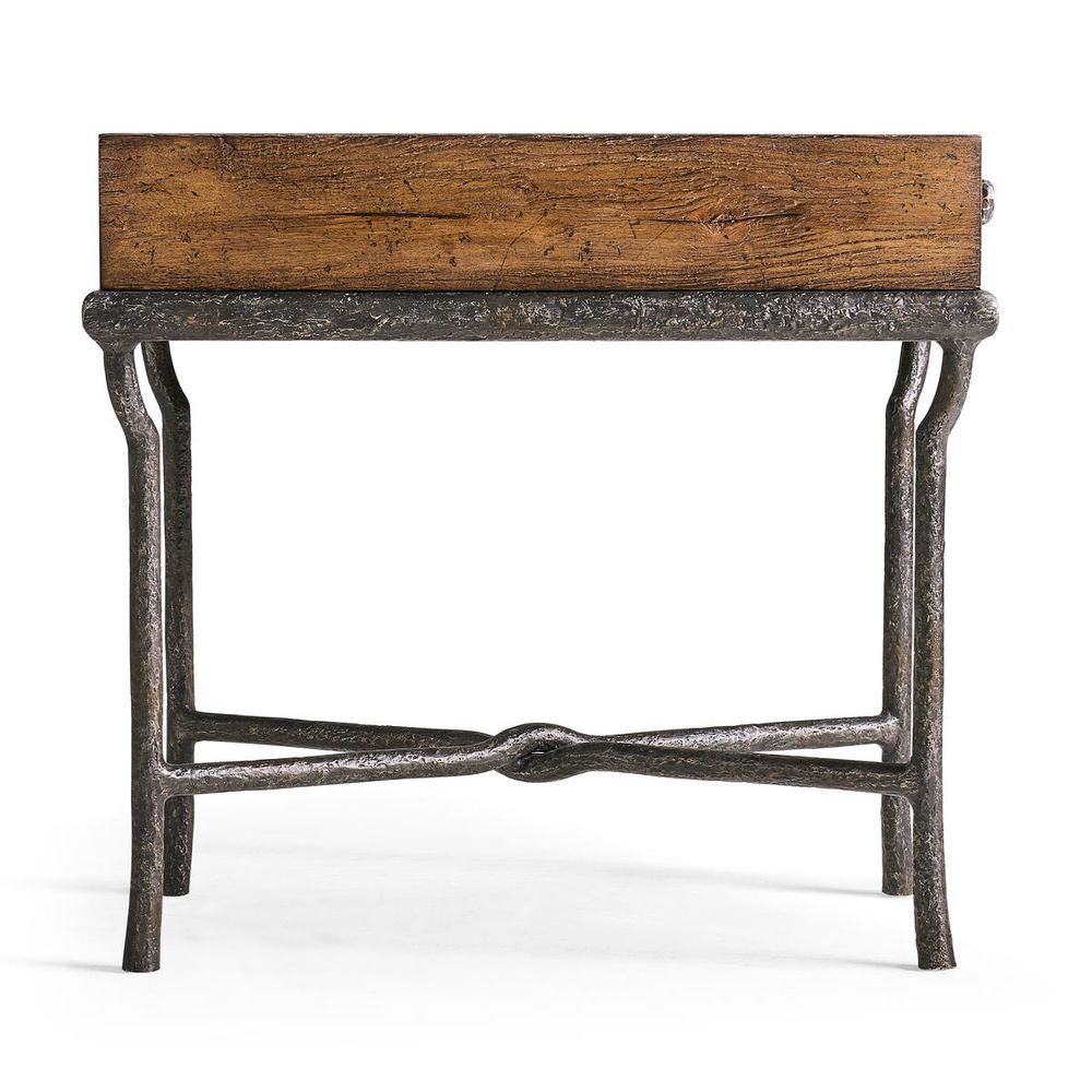 Side Tables Forge Iron Storage Side Table