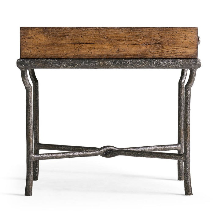 Side Tables Forge Iron Storage Side Table