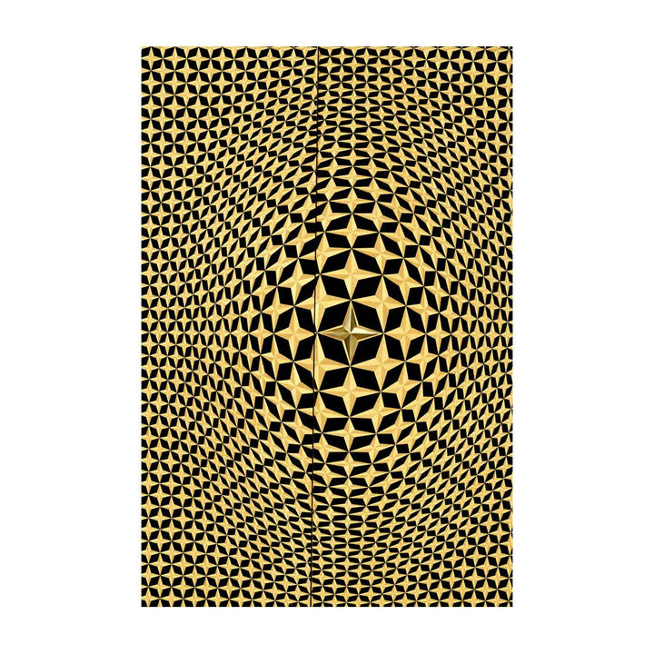 Four-Point Star 3D Geometric Cabinet