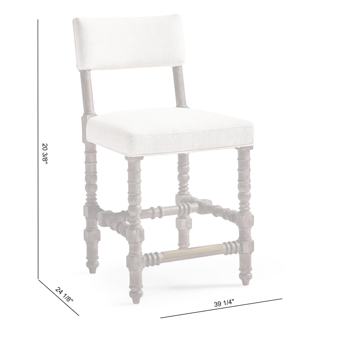Caldera Oscura Upholstered Stool - image 28