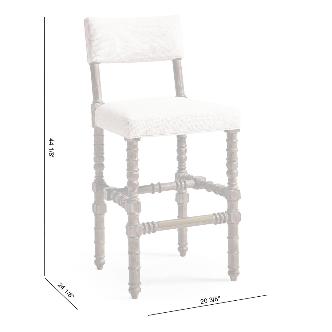 Caldera Oscura Upholstered Stool - image 34
