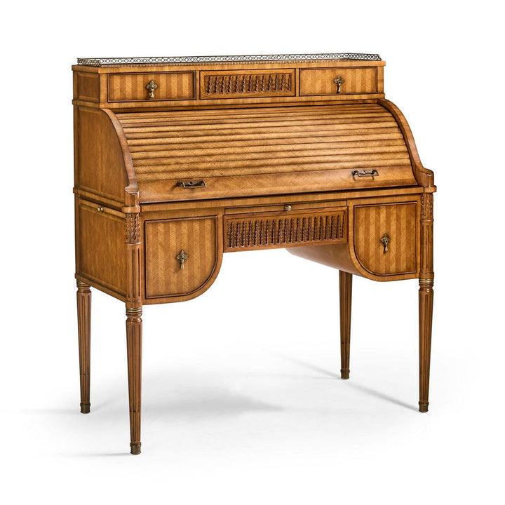 Desks Satinwood Roll Top Desk