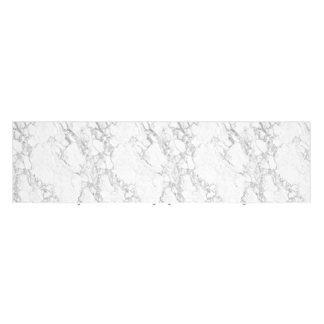 Eave II Sideboard with Stone Top-Uplifting White