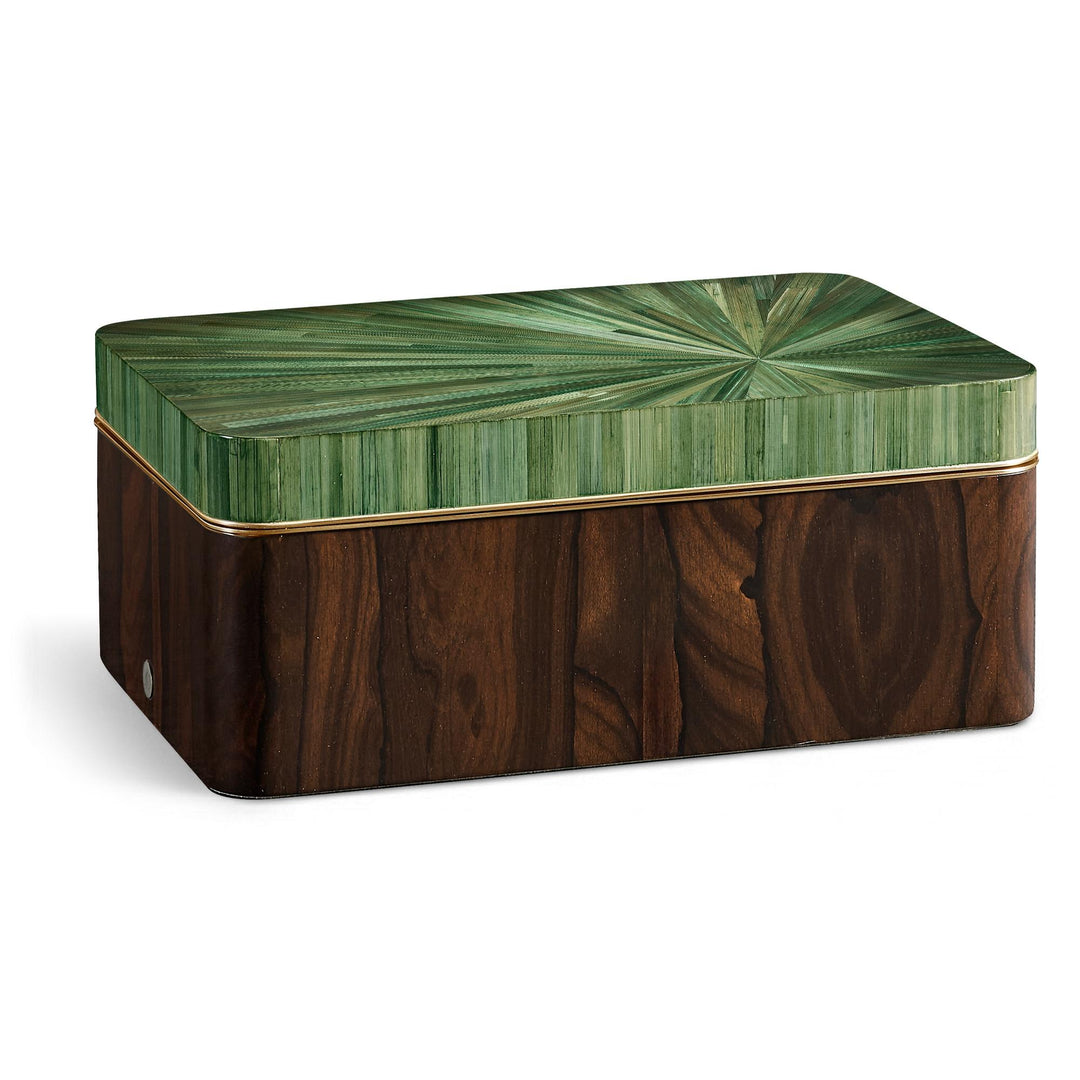 Rectangular Box - Finish: Jade Green Straw