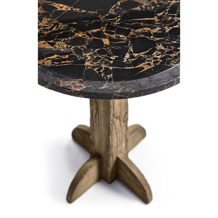 Echo Canyon Round Marble Side Table