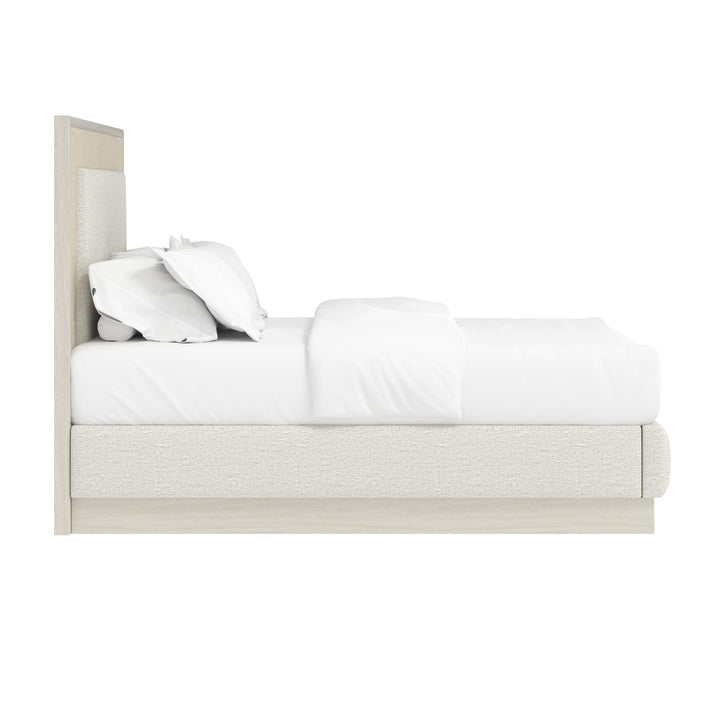 Cotiere King Upholstered Panel Bed - Linen